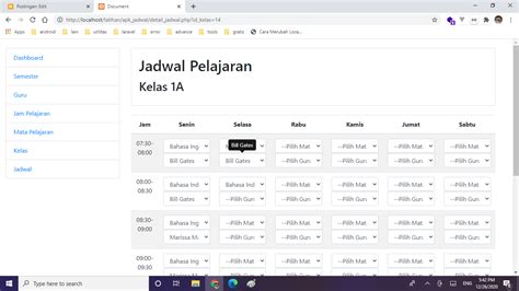 Aplikasi membuat jadwal latihan pilates